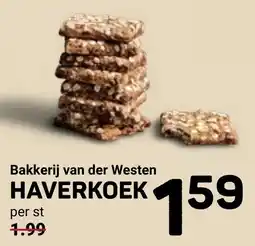 Ekoplaza Bakkerij van der westen haverkoek aanbieding