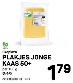 Ekoplaza Ekoplaza Plakjes Jonge Kaas 50+ aanbieding