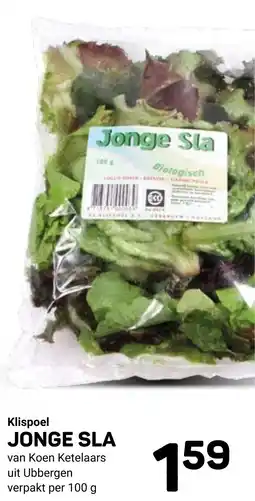 Ekoplaza Klispoel Jonge Sla aanbieding
