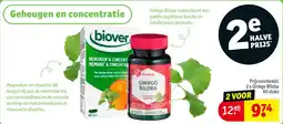 Kruidvat 2 x Ginkgo Biloba 60 stuks aanbieding