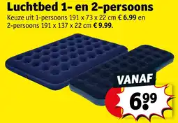 Kruidvat Luchtbed 1- en 2-persoons aanbieding