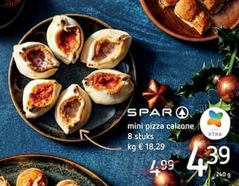 Spar Colruyt Mini pizza calzone aanbieding