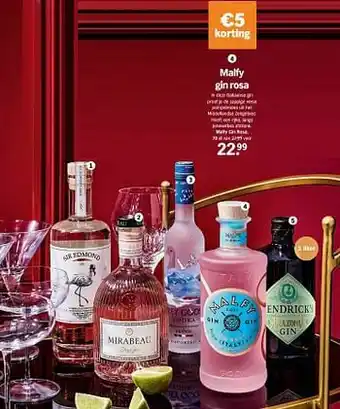 Albert Heijn Malfy gin rosa aanbieding