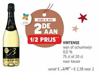 Vintense wijn of schuimwijn