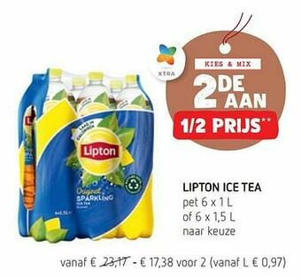 Spar Colruyt Lipton ice tea aanbieding