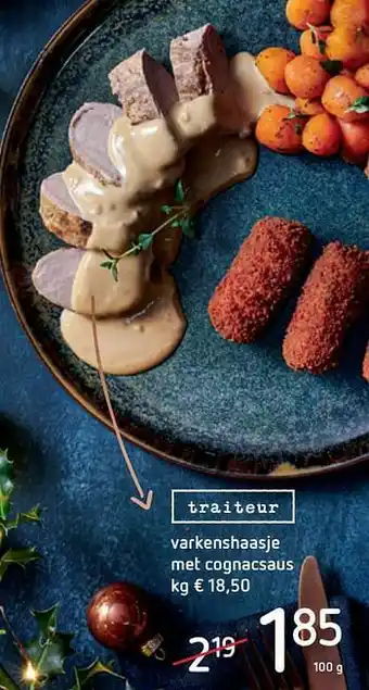 Varkenshaasje met cognacsaus