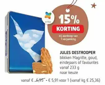 Jules destrooper blikken magritte goud eindejaars of favourites