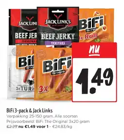 Jumbo BiFi 3-pack & Jack Links aanbieding