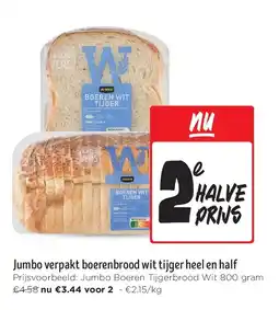 Jumbo Jumbo verpakt boerenbrood wit tijger heel en half aanbieding