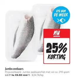 Jumbo Jumbo zeebaars aanbieding