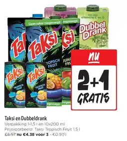 Jumbo Taksi en Dubbeldrank aanbieding