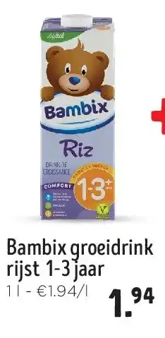 Jumbo Bambix groeidrink rijst 1-3 jaar aanbieding