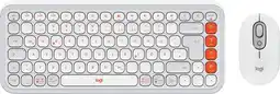 Coolblue Logitech Pop Icon Combo toetsenbord en muis set Wit AZERTY aanbieding