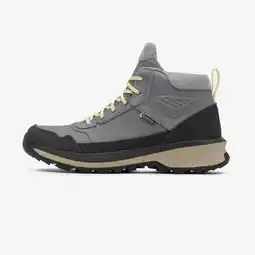 Decathlon Wandelschoenen voor dames NH500 MID LEER WP aanbieding
