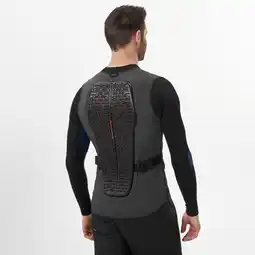 Decathlon Verstelbare rugbeschermer met veel ondersteuning voor heren DBCK 500 grijs aanbieding