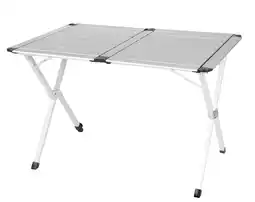 Decathlon High Peak Olvera, verrijdbaar tafelblad, hoogte verstelbaar, aluminium klaptafel aanbieding