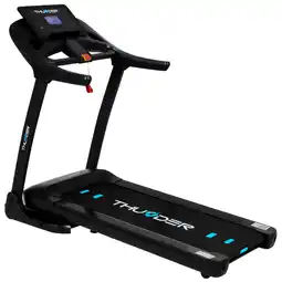 Decathlon Loopband Thunder PHENOM-S-BLACK 120x45cm 18km/h FitShow opklapbaar Bluetooth aanbieding