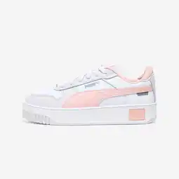 Decathlon Dames sneakers in leer Carina Street wit roze aanbieding