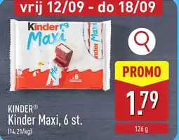 ALDI Kinder Maxi aanbieding