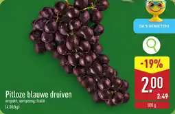 ALDI Pitloze blauwe druiven aanbieding