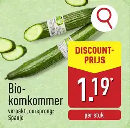 ALDI Bio Komkommer aanbieding