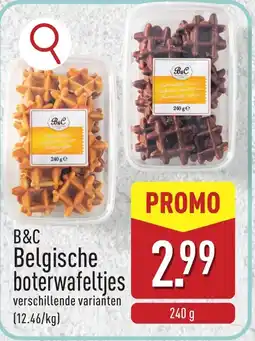 ALDI B&C Belgische boterwafeltjes aanbieding