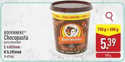 ALDI Boerinneke Chocopasta aanbieding