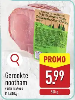ALDI Gerookte nootham aanbieding