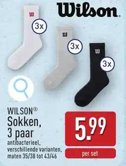 ALDI Wilson Sokken aanbieding