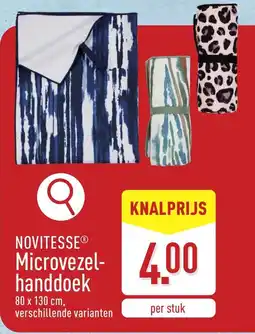 ALDI Novitesse Microvezel Handdoek aanbieding