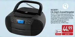 ALDI Maginon Cd-/mp3-/cassettespeler aanbieding
