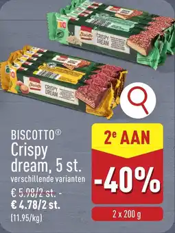 ALDI Biscotto Crispy Dream aanbieding