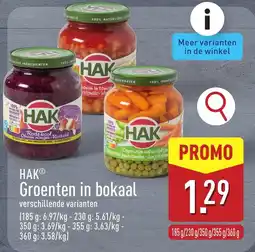 ALDI HAK Groenten in bokaal aanbieding