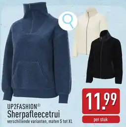 ALDI Up2fashion Sherpafleecetrui aanbieding
