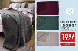 ALDI Home Creation Fleecedeken aanbieding