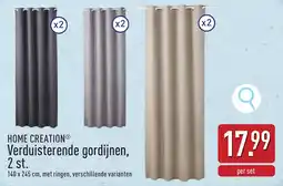 ALDI Home Creation Verduisterende gordijnen aanbieding