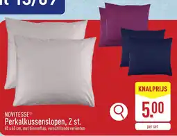 ALDI Novitesse Perkalkussenslopen aanbieding