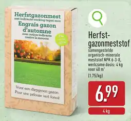 ALDI Herfst-gazonmeststof aanbieding