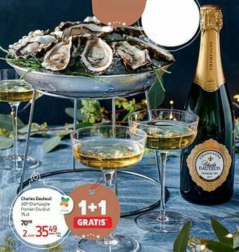 Spar Colruyt Charles dauteuil aop champagne premier cru brut aanbieding
