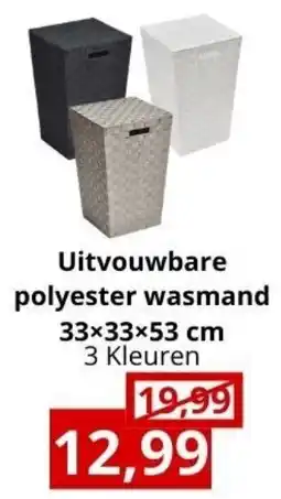 NH Market Uitvouwbare polyester wasmand aanbieding