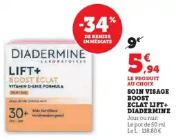 Super U Soin in Visage Boost Eclat Lift + Diadermine aanbieding