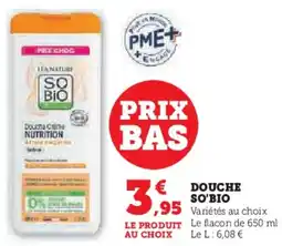 Super U Douche So'Bio aanbieding