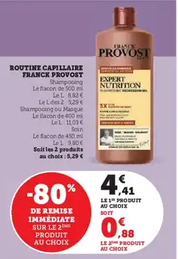 Super U Routine Capillaire Franck Provost aanbieding