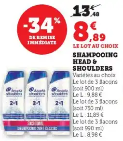 Super U Shampooing Head & Shoulder aanbieding