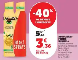 Super U Deodorant femme ushuaia aanbieding