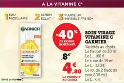 Super U Soin Visage Vitamine C Garnier aanbieding