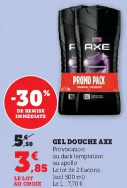 Super U Gel Douche Axe aanbieding