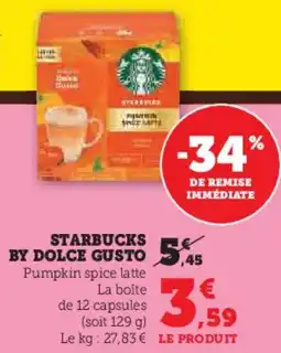 Super U Starbucks by Dolce Gusto aanbieding
