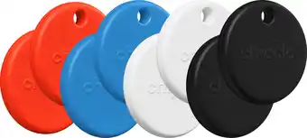 Coolblue Chipolo POP Lot de 8 Noir, Blanc, Rouge, Bleu aanbieding