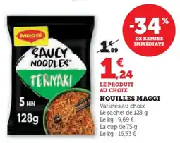 Super U Nouilles Maggi aanbieding